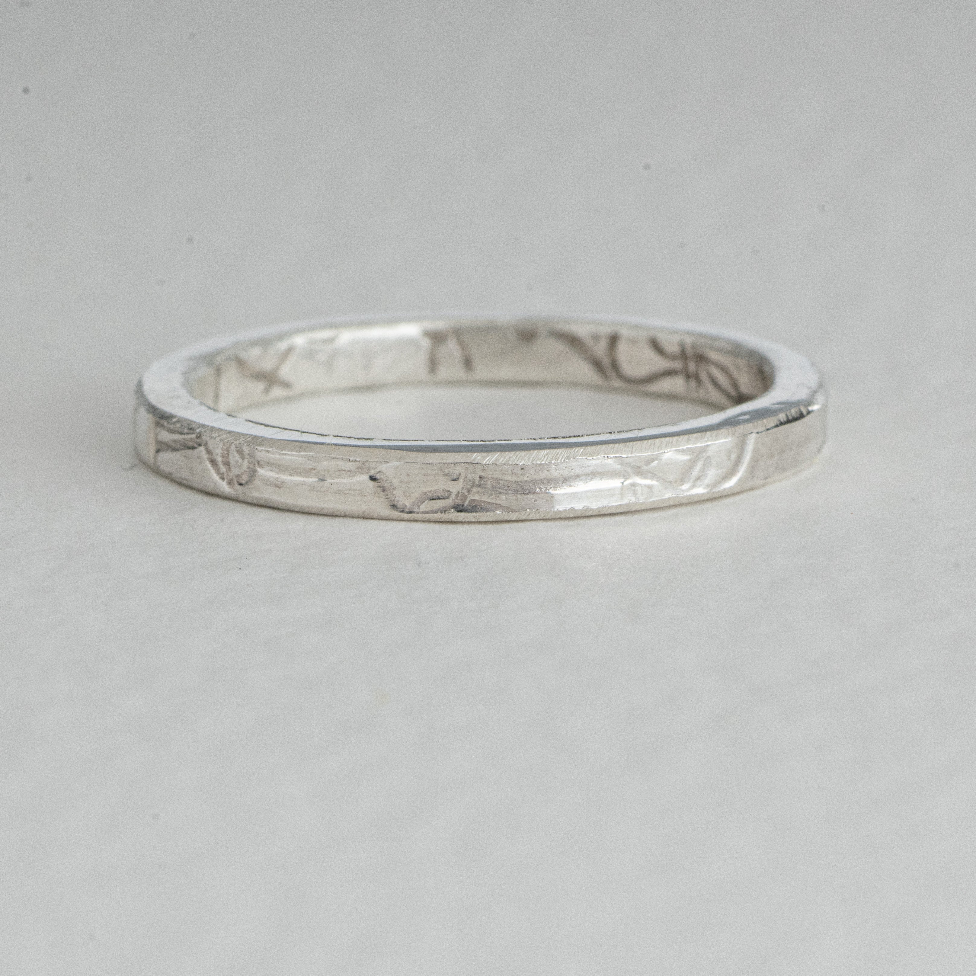 Silver band ring (narrow)