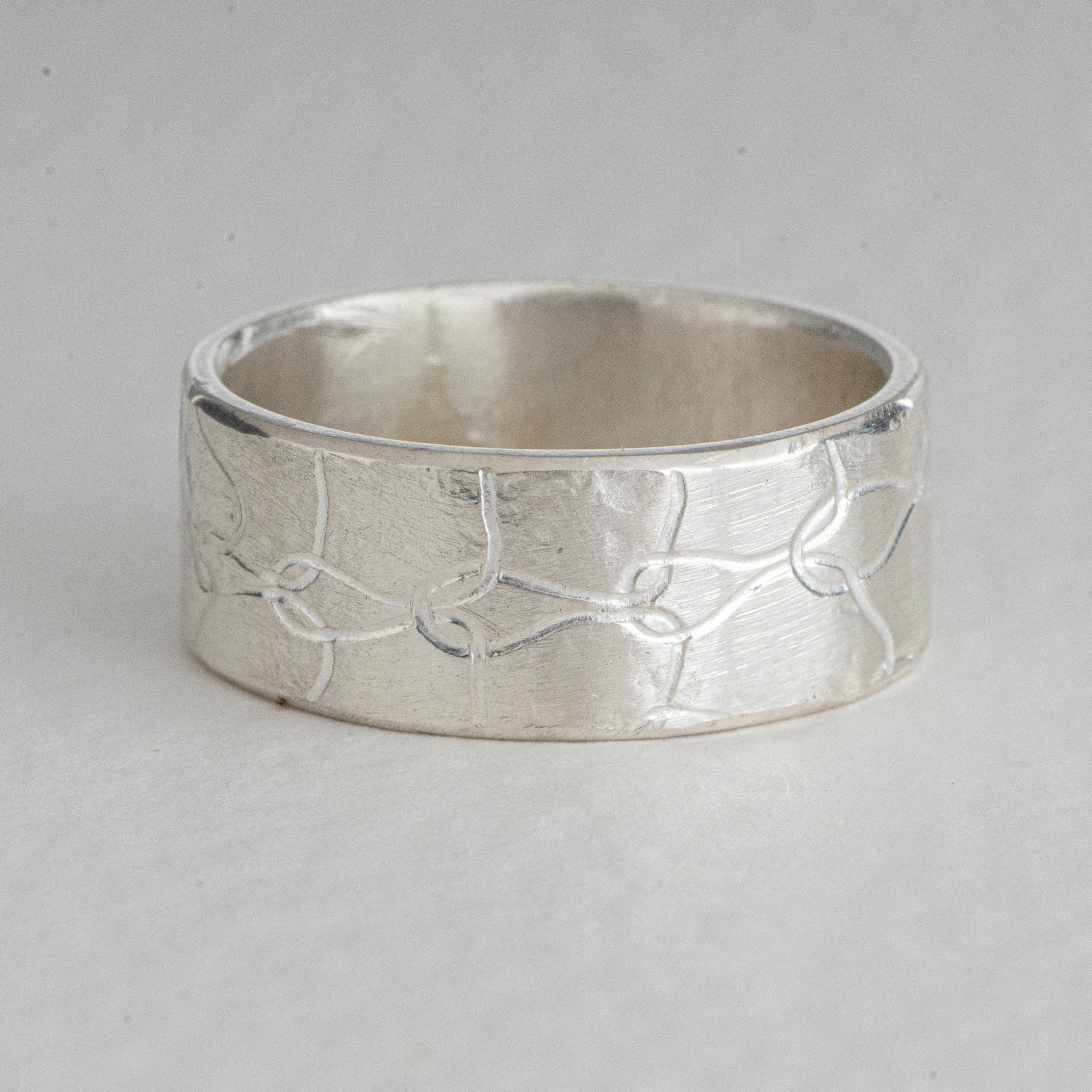 Silver band ring (wide)