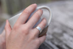 Silver band ring (wide)